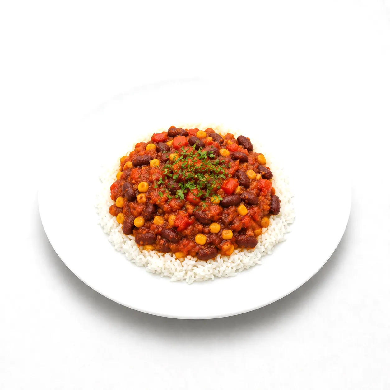 Chili sin Carne mit Reis