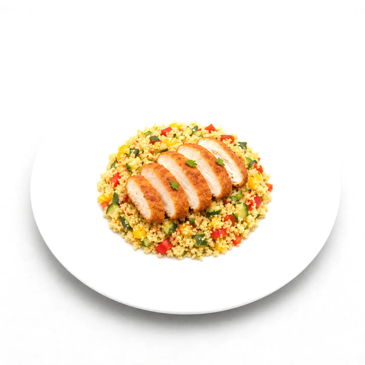 Couscoussalat mit Hähnchenfilet