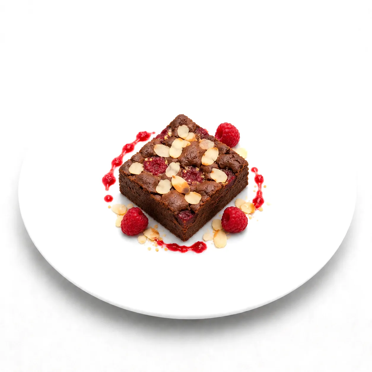 Himbeer Mandel Brownie