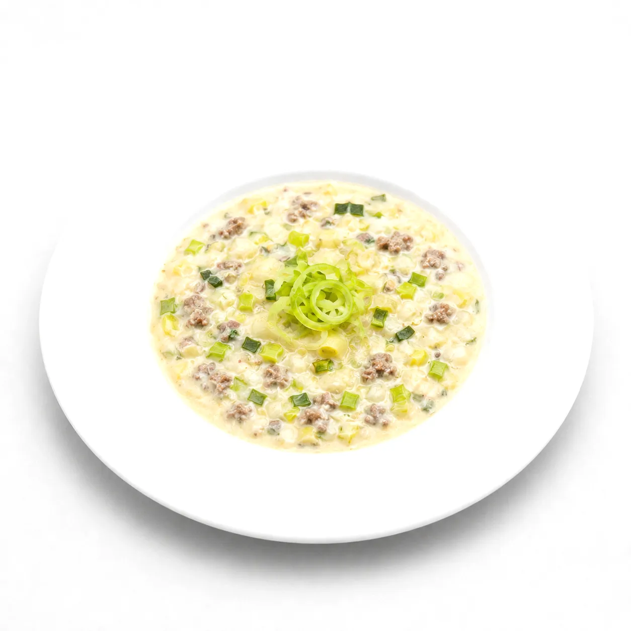 Käse-Lauch-Hack-Suppe