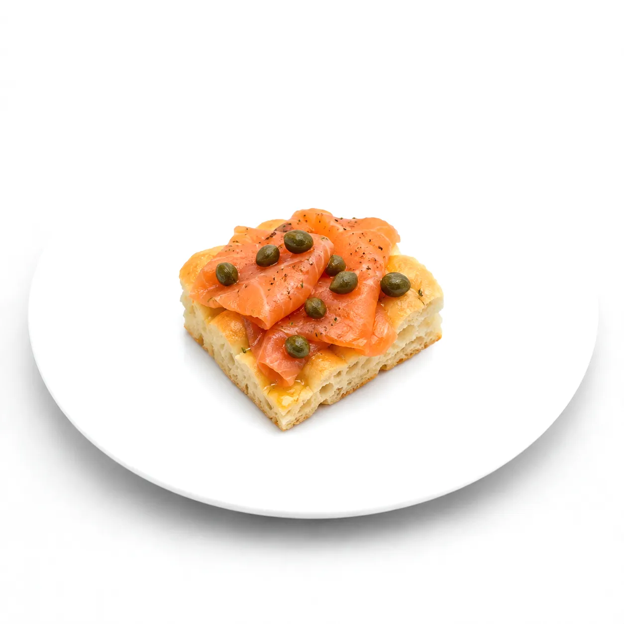 Kapern Lachs Focaccia