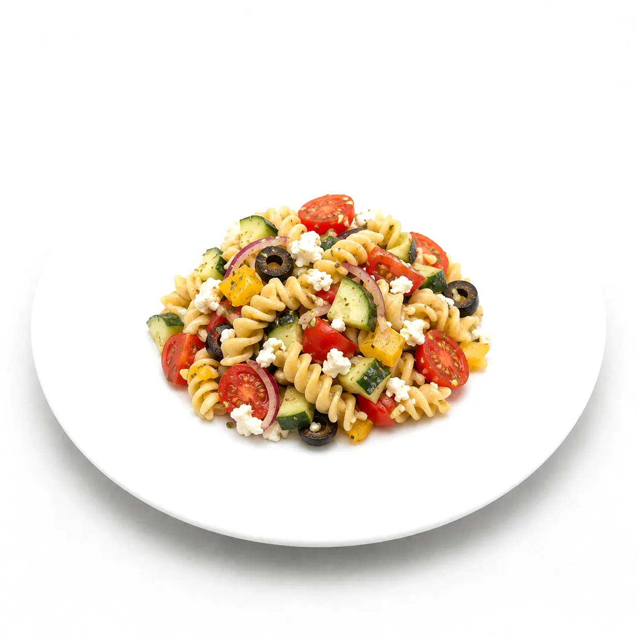 Mediterraner Nudelsalat