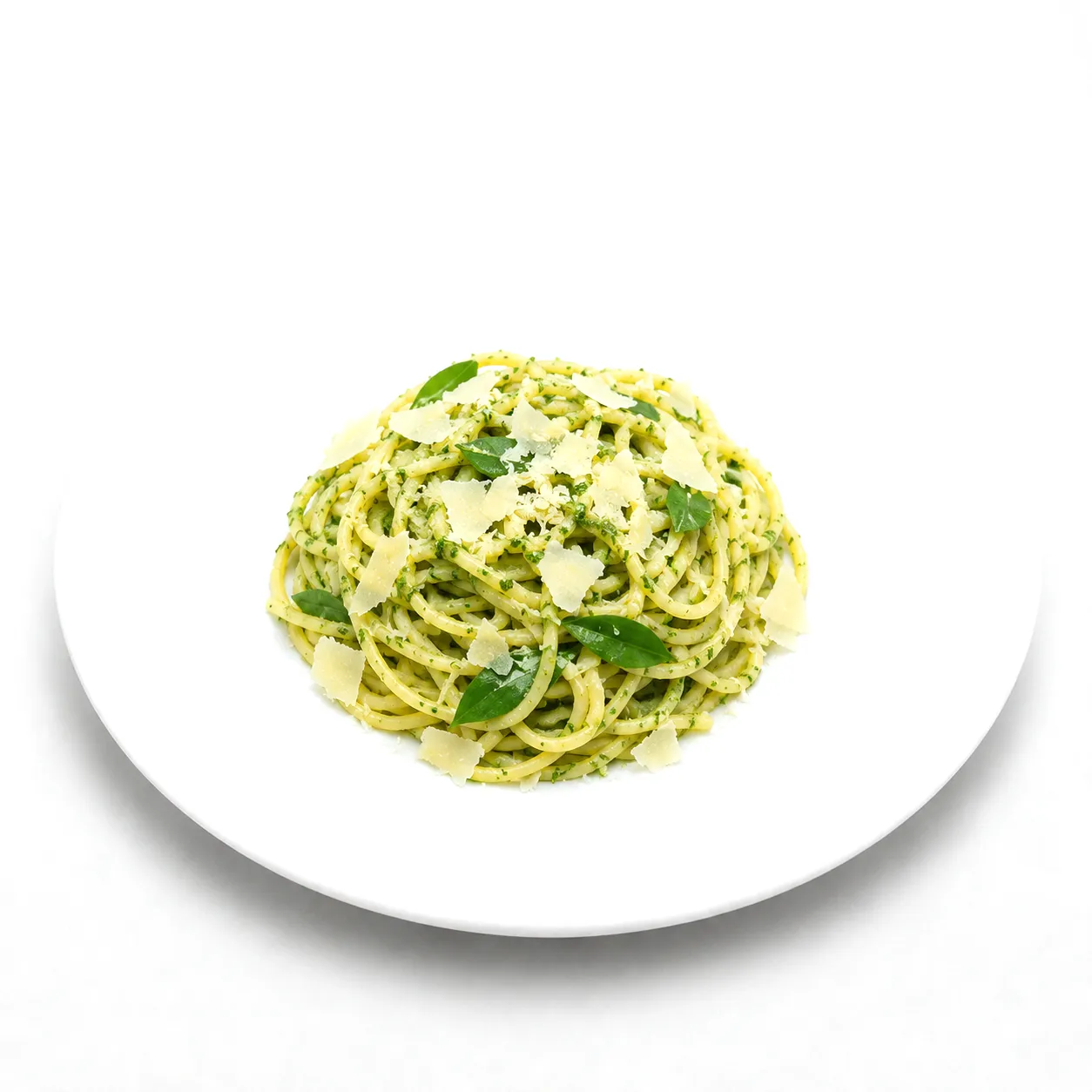 Pasta mit Bärlauchpesto und Parmesan