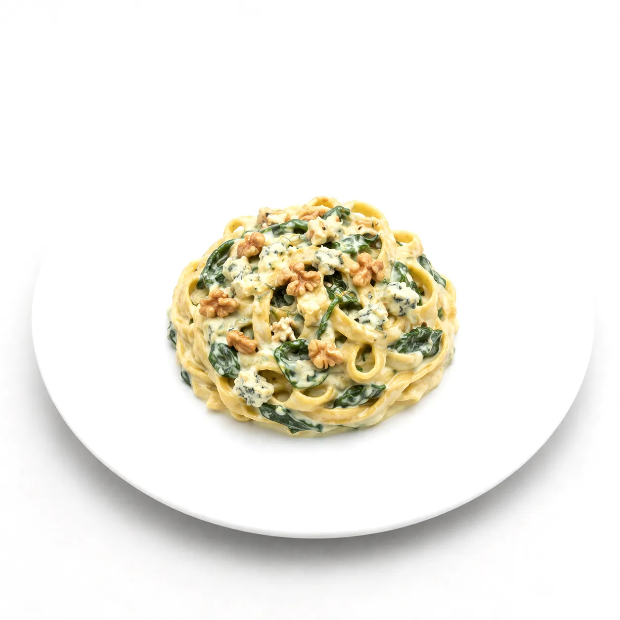 Pasta mit Gorgonzola-Spinat-Soße