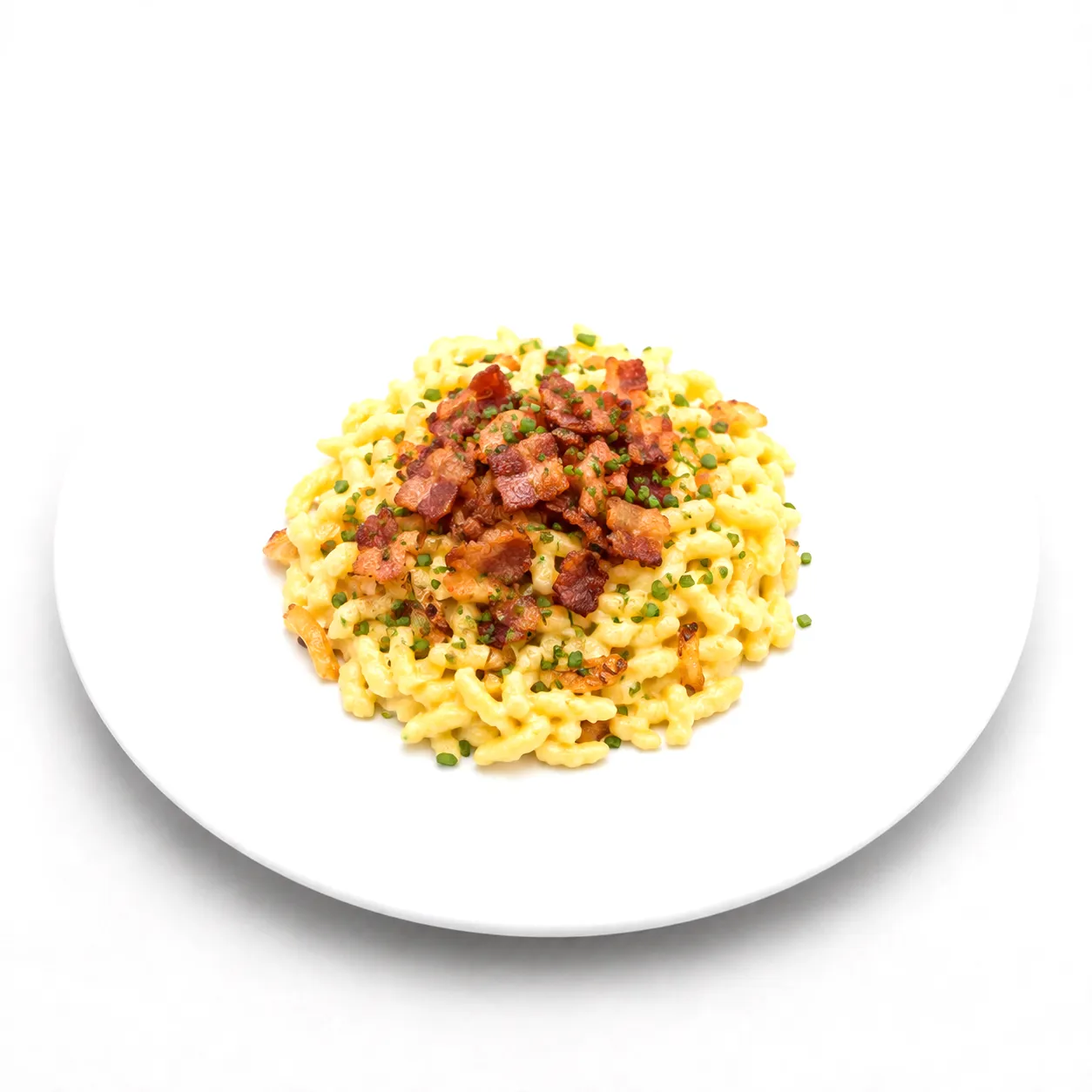 Schwäbische Käsespätzle mit Bacon